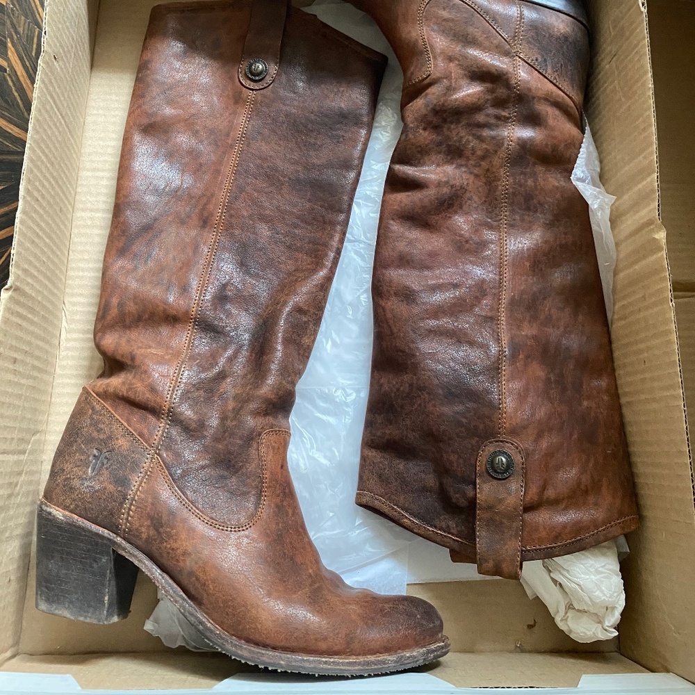 Frye brown leather boots